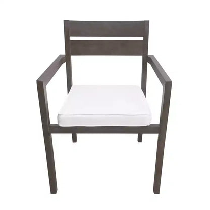 Ensemble de salle à manger d'extérieur 7 pièces Whisen - 6 places, table et chaises de jardin en bois d'extérieur, ensembles de meubles de patio résistants aux intempéries