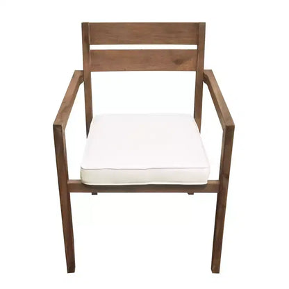 Ensemble de salle à manger d'extérieur 7 pièces Whisen - 6 places, table et chaises de jardin en bois d'extérieur, ensembles de meubles de patio résistants aux intempéries