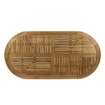 Set da pranzo a 7 pezzi Christopher Knight Home per esterno in legno di acacia e vimini con cuscini