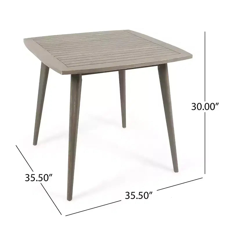 Christopher Knight Home Coronados Ensemble repas d'extérieur 5 pièces en bois d'acacia et osier avec coussins