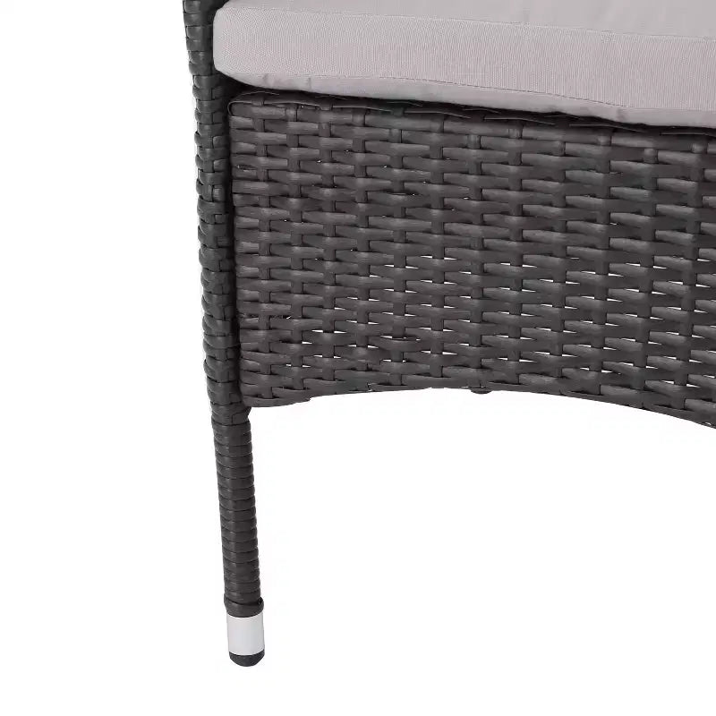 Christopher Knight Home Coronados Ensemble repas d'extérieur 5 pièces en bois d'acacia et osier avec coussins