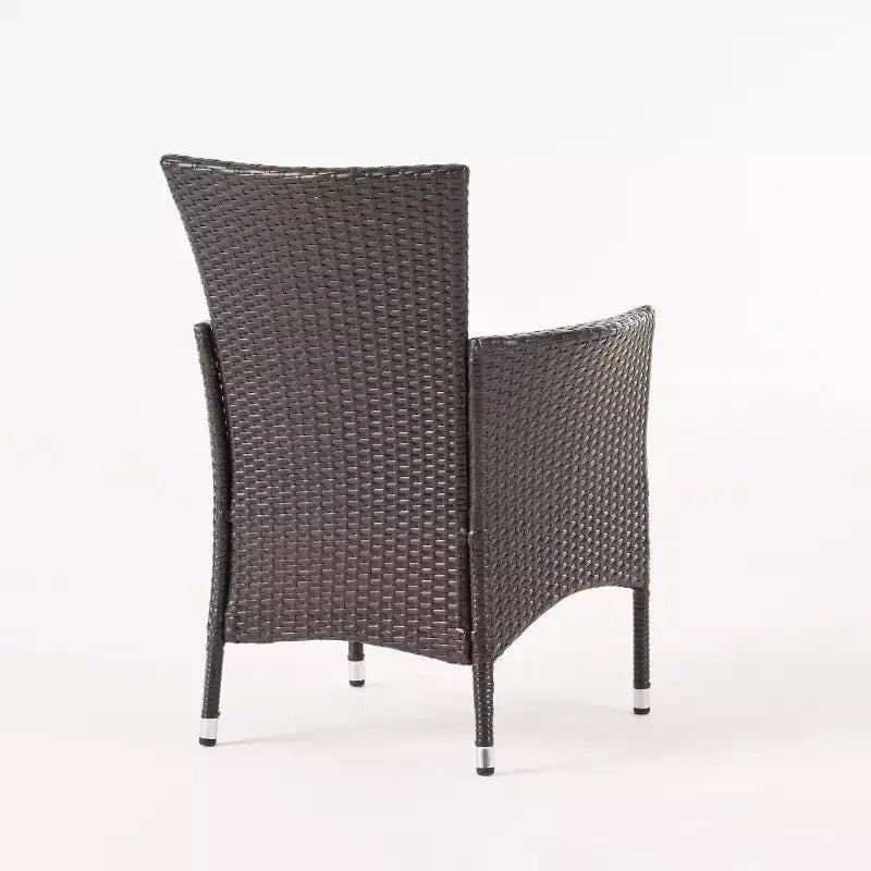 Christopher Knight Home Coronados Ensemble repas d'extérieur 5 pièces en bois d'acacia et osier avec coussins