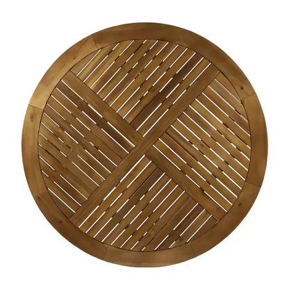 Christopher Knight Home Lockett Set da Pranzo da Esterno di 5 Pezzi in Rete e Legno di Acacia