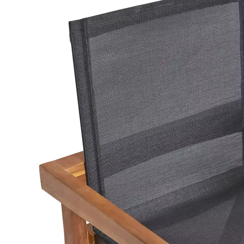 Christopher Knight Home Chaucer, ensemble de salle à manger d'extérieur 5 pièces en bois d'acacia et maille