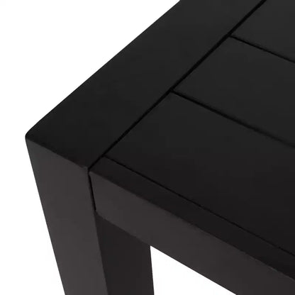 Ensemble de salle à manger d'extérieur 7 pièces en maille et aluminium Naop de Christopher Knight Home, noir