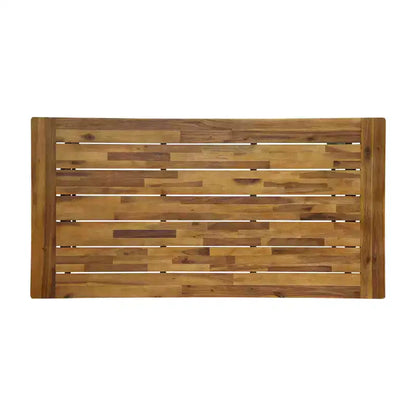 Christopher Knight Home Catalopa, ensemble de salle à manger 7 pièces en bois d'acacia et résine, noir/teck