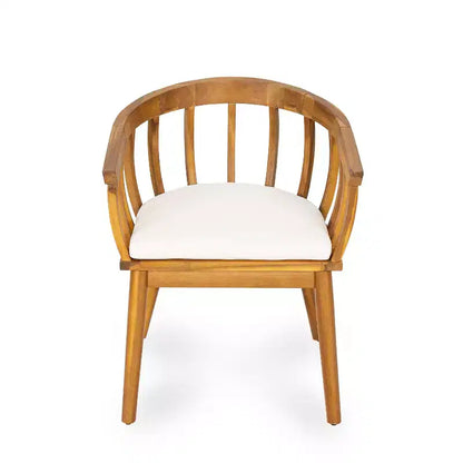 Christopher Knight Home Casper, ensemble de 7 pièces de salle à manger d'extérieur rustique en bois d'acacia avec lattes