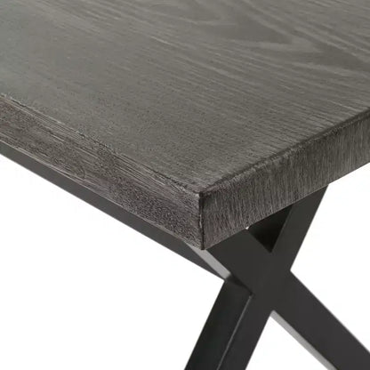 Christopher Knight Home Aisha Set da pranzo da 6 pezzi per esterni in vimini e alluminio con panca