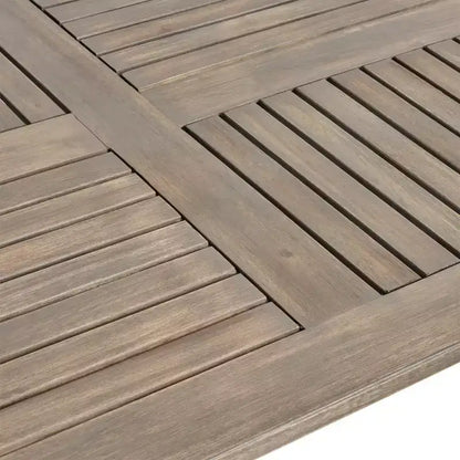 Christopher Knight Home Arletta Set da Pranzo da 7 Pezzi per Esterni in Rete e Legno di Acacia
