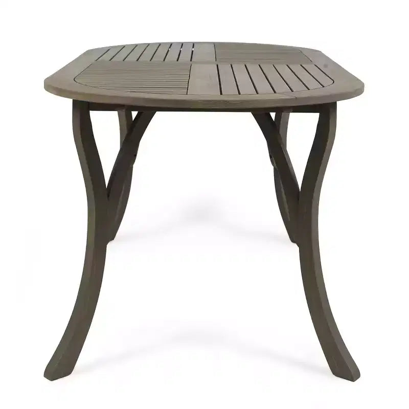 Christopher Knight Home Arletta Set da Pranzo da 7 Pezzi per Esterni in Rete e Legno di Acacia