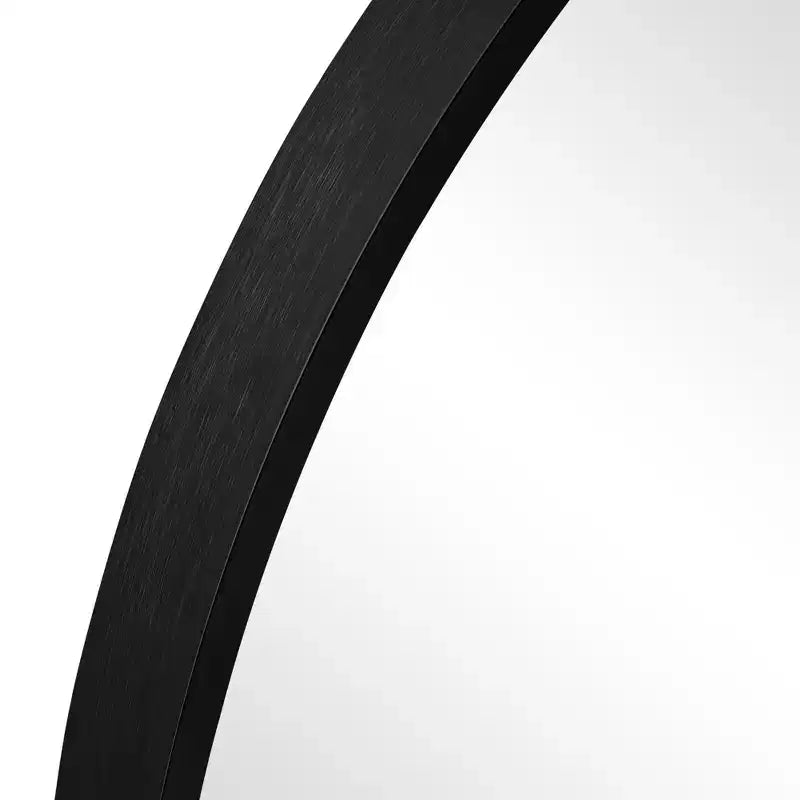 Specchio da bagno ad arco 36x24 con cornice in lega di alluminio, specchio da parete per camera da letto, soggiorno, ingresso, nero