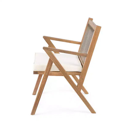 Christopher Knight Home Reynard Ensemble de salle à manger d'extérieur extensible 7 pièces avec table en bois d'acacia et chaises à dossier en corde