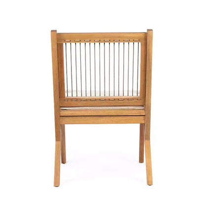 Christopher Knight Home Reynard Ensemble de salle à manger d'extérieur extensible 7 pièces avec table en bois d'acacia et chaises à dossier en corde