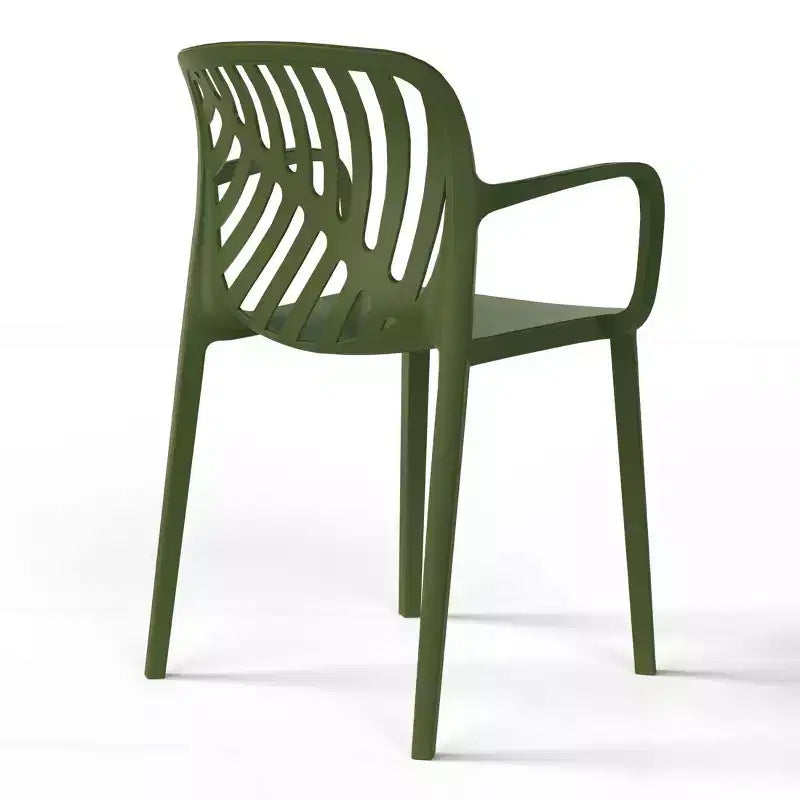 Ensemble de salle à manger d'extérieur WestinTrends Playa 5 pièces avec table carrée en résine et chaises de salle à manger de terrasse modernes empilables
