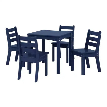 WestinTrends Casetta sull'albero Set Tavolo e Sedie per Bambini in HDPE, 5 Pezzi