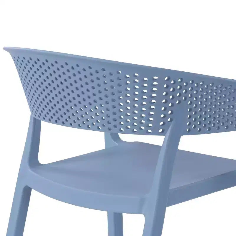 WestinTrends Playa, set da pranzo moderno da 5 pezzi, tavolo rotondo con sedie da pranzo impilabili per patio