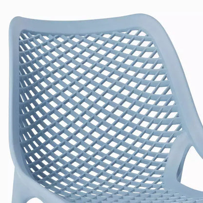 Set da tavolo da pranzo rotondo moderno a 5 pezzi WestinTrends Playa con sedie da pranzo impilabili per patio
