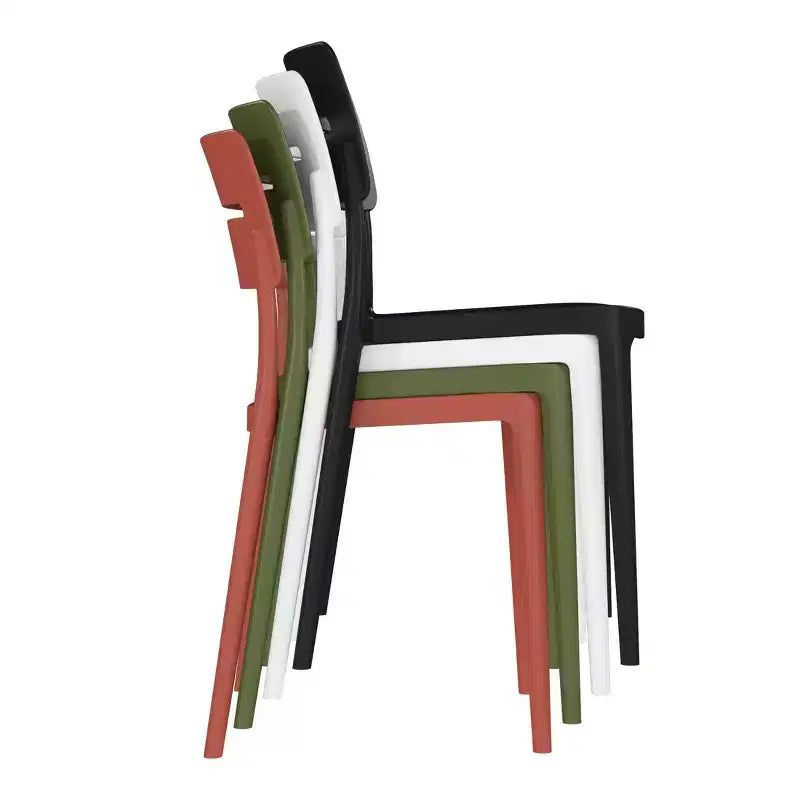 Ensemble de salle à manger d'extérieur rectangulaire 7 pièces en métal WestinTrends Playa avec chaises de patio empilables