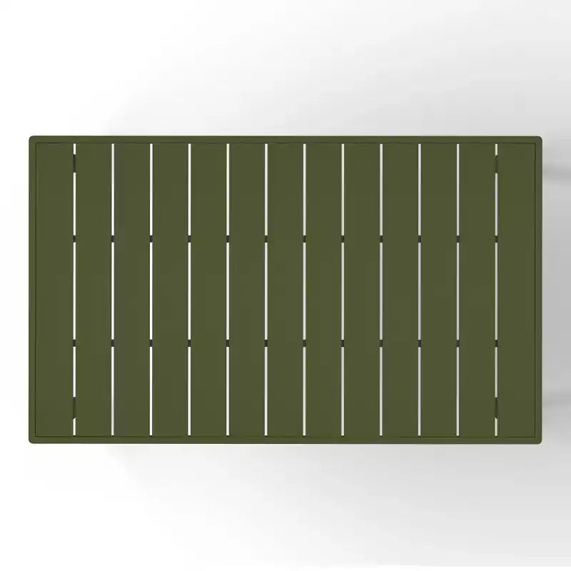 Ensemble de salle à manger d'extérieur rectangulaire 7 pièces en métal WestinTrends Playa avec chaises de patio empilables