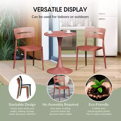 Ensemble de salle à manger d'extérieur rectangulaire 7 pièces en métal WestinTrends Playa avec chaises de patio empilables