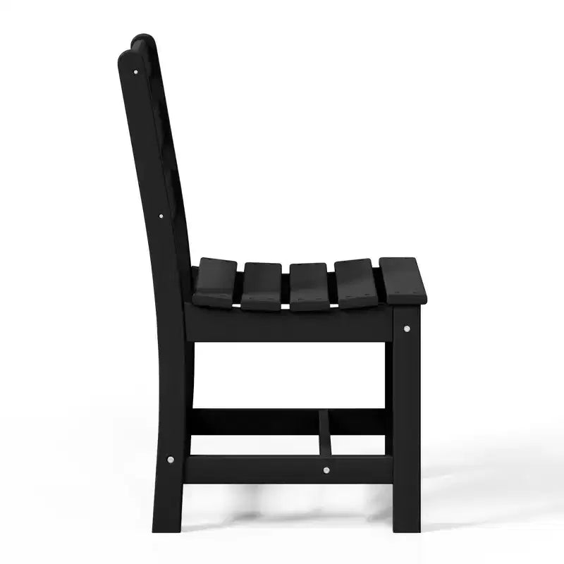 WestinTrends Ashore Set da pranzo da esterno rettangolare a 7 pezzi in HDPE con sedie laterali