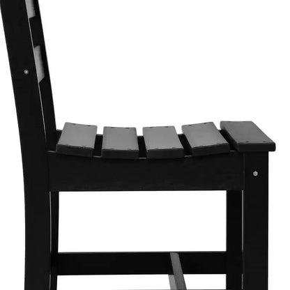 WestinTrends Ashore Set da pranzo da esterno rettangolare a 7 pezzi in HDPE con sedie laterali