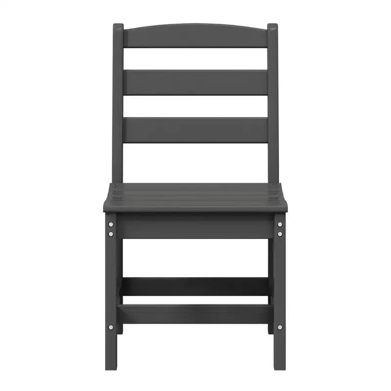 WestinTrends Ashore Set da pranzo da esterno rettangolare a 7 pezzi in HDPE con sedie laterali
