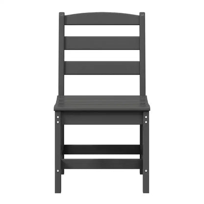 WestinTrends Ashore Set da pranzo da esterno rettangolare a 7 pezzi in HDPE con sedie laterali