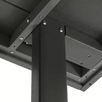 WestinTrends Ashore Set da pranzo da esterno rettangolare a 7 pezzi in HDPE con sedie laterali