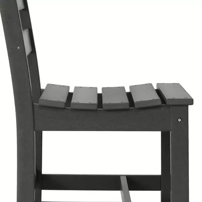 WestinTrends Ashore Set da pranzo da esterno rettangolare a 7 pezzi in HDPE con sedie laterali