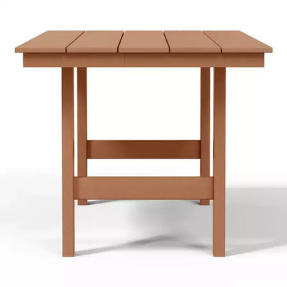 WestinTrends Ashore Set da pranzo da esterno rettangolare a 7 pezzi in HDPE con sedie laterali