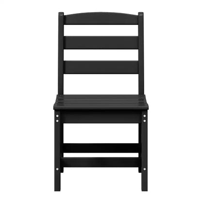 WestinTrends Ashore Set da pranzo da esterno rettangolare a 7 pezzi in HDPE con sedie laterali