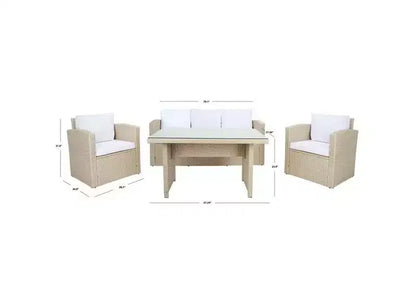 Ensemble de salle à manger Nyra - Intérieur/Extérieur - PAT7700 - Safavieh