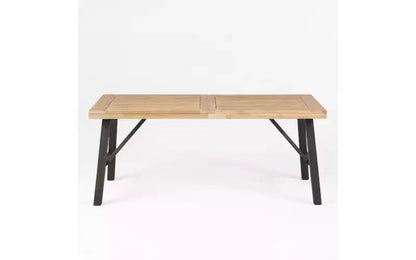 Christopher Knight Home Flora Ensemble de salle à manger d'extérieur 6 pièces en bois d'acacia et osier