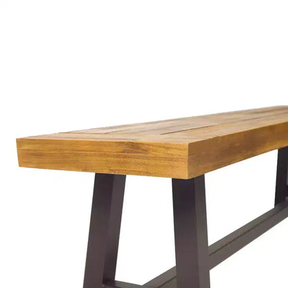 Ensemble de salle à manger d'extérieur 6 pièces Fletcher en bois d'acacia et osier par Christopher Knight Home