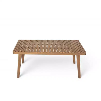 Ensemble de salle à manger d'extérieur en bois d'acacia Christopher Knight Home Caitlyn Rustic 7 pièces avec coussins