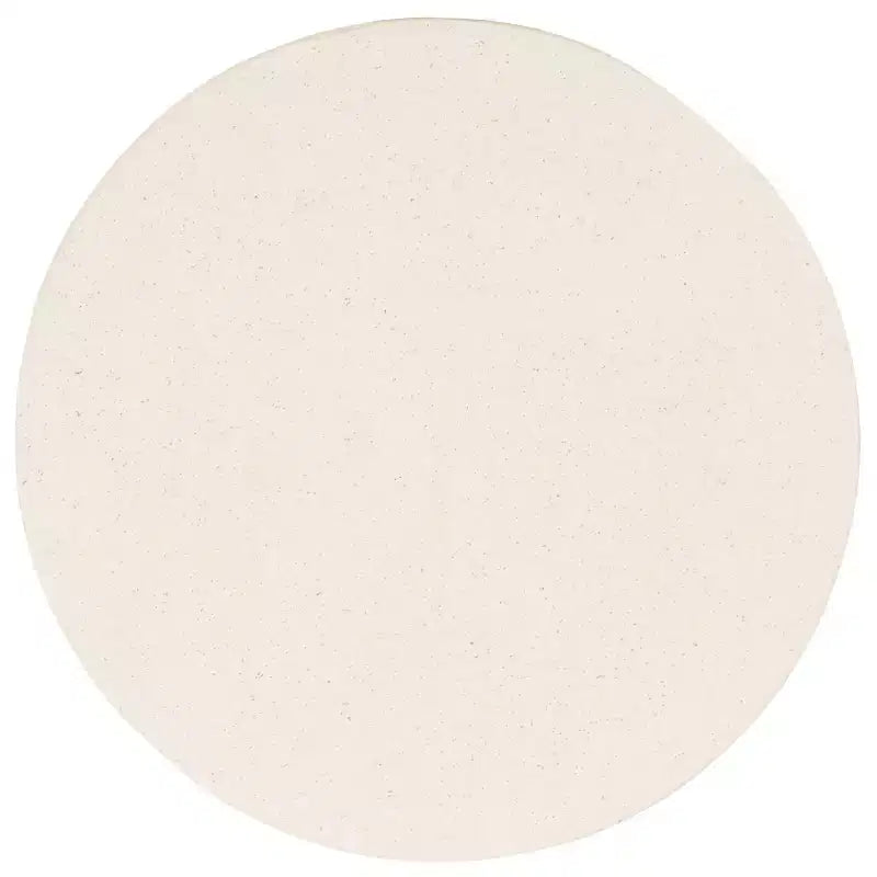 Round Accent Table ¨C White Sculptural Cross Base, Modern Indoor Design