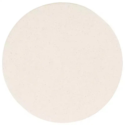 Round Accent Table ¨C White Sculptural Cross Base, Modern Indoor Design