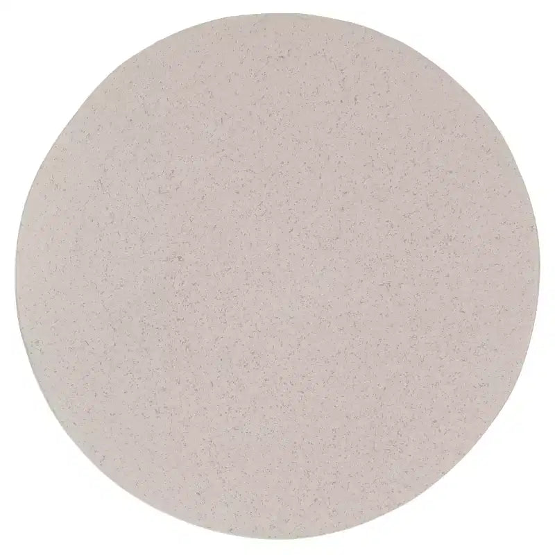 Round Accent Table ¨C White Sculptural Cross Base, Modern Indoor Design