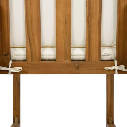 ModernLuxe — Ensemble de repas extérieur 5 pièces avec 4 fauteuils et 1 table pour jardin, balcon, arrière-cour, cadre en bois d'acacia, beige + naturel
