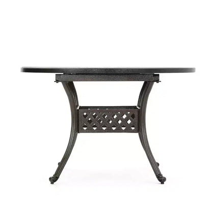 Christopher Knight Home Windley Set da Pranzo Espandibile da Esterno a 7 Pezzi in Alluminio