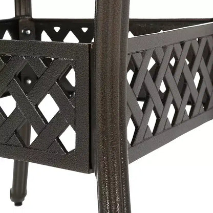 Christopher Knight Home Windley Set da Pranzo Espandibile da Esterno a 5 Pezzi in Alluminio