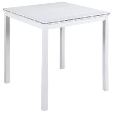 Set da pranzo MAYEERTY 7 pezzi - Tavolo rettangolare in legno e 6 sedie imbottite per riunioni di famiglia