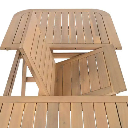 Christopher Knight Home Olcott - Ensemble de salle à manger d'extérieur 5 pièces en bois d'acacia avec table extensible et fauteuils en corde tressée