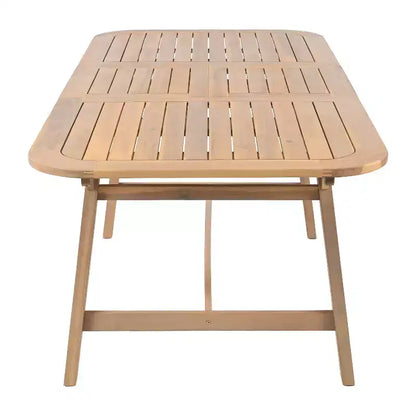 Christopher Knight Home Olcott - Ensemble de salle à manger d'extérieur 5 pièces en bois d'acacia avec table extensible et fauteuils en corde tressée