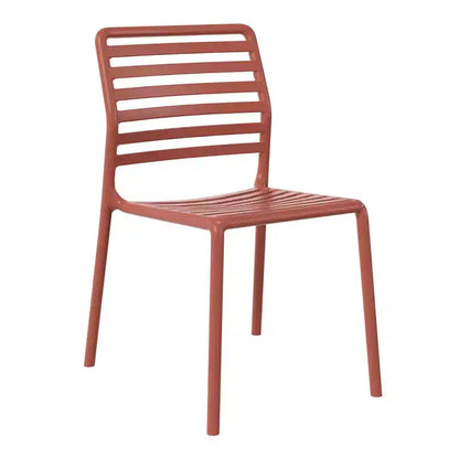 Ensemble de salle à manger d'extérieur et d'intérieur WestinTrends Playa 5 pièces avec table en métal et chaises d'appoint empilables en plastique