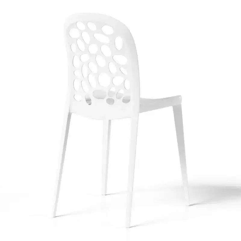 Ensemble de table à manger de patio en métal 3 pièces WestinTrends Playa pour l'extérieur et l'intérieur avec chaises de patio en polypropylène empilables