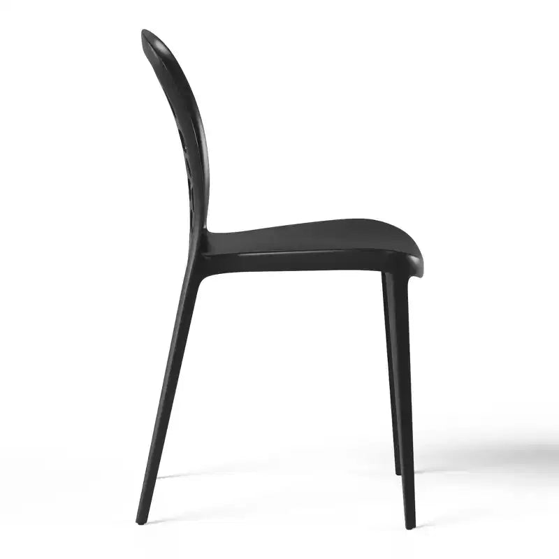 Ensemble de table à manger de patio en métal 3 pièces WestinTrends Playa pour l'extérieur et l'intérieur avec chaises de patio en polypropylène empilables