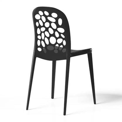 Ensemble de table à manger de patio en métal 3 pièces WestinTrends Playa pour l'extérieur et l'intérieur avec chaises de patio en polypropylène empilables