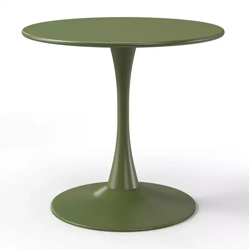 Ensemble de table à manger de patio ronde en métal 5 pièces d'intérieur/extérieur WestinTrends Playa avec chaises de patio empilables